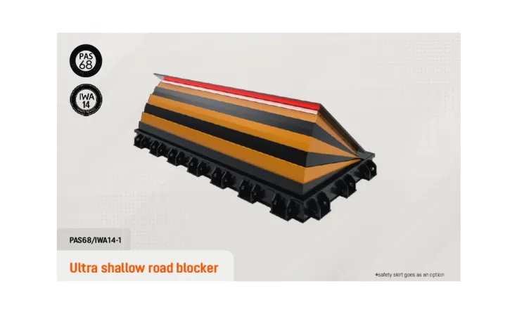 Bollard, UVSS, Road Blocker, Tire Killer, etc <b><p style="color:#003366;">Ultra Shallow Road Blocker</p></b> 1 ~blog/2023/6/23/slide11