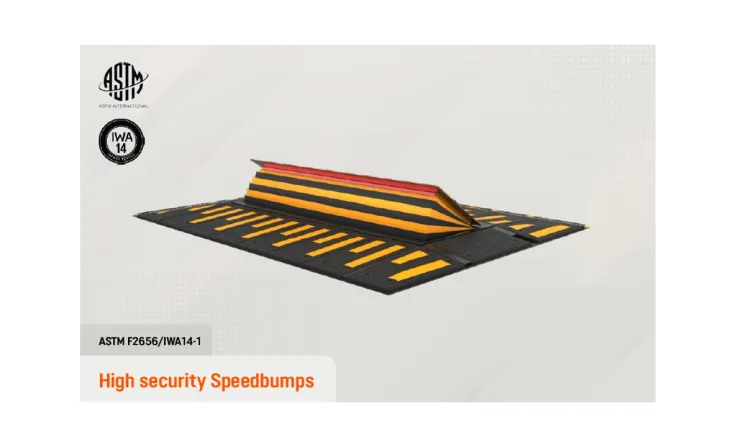 Bollard, UVSS, Road Blocker, Tire Killer, etc <b><p style="color:#003366;">High security Speedbumps</p></b> 1 ~blog/2023/6/23/slide8