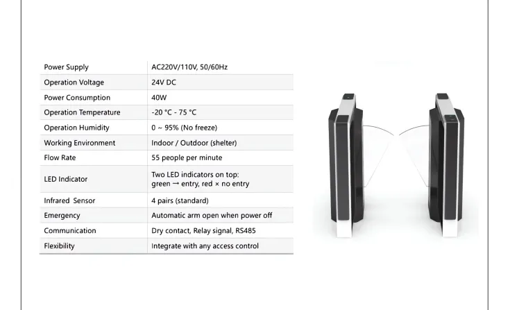 Flap Gate <b><p style="color:#003366;">Flap Turnstile - Daosafe</p></b> 7 ~blog/2023/8/16/slide7